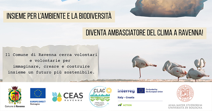 Ambasciatori del clima: si cercano volontari interessati a svolgere un’esperienza su educazione ambientale e cambiamento climatico.