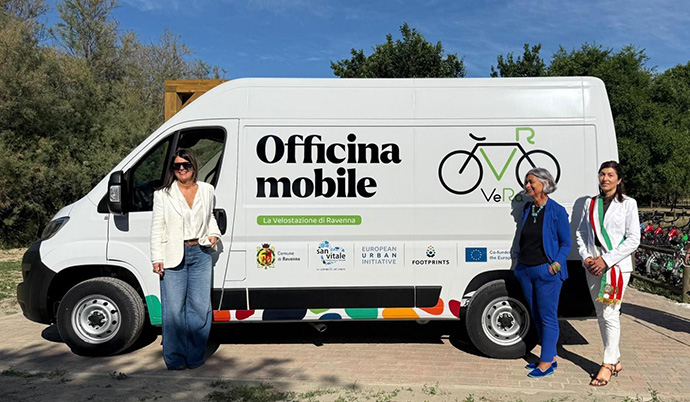 Aperto il Welcome Hub Parco Marittimo al parcheggio scambiatore di Marina di Ravenna: servizio di noleggio biciclette e piccole riparazioni