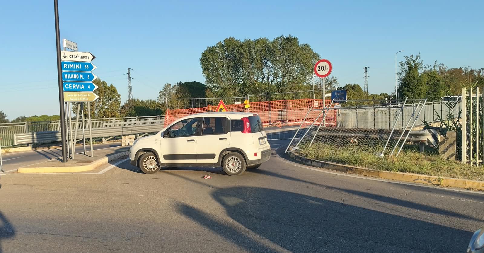 Chiusura temporanea del ponte sul fiume Savio
