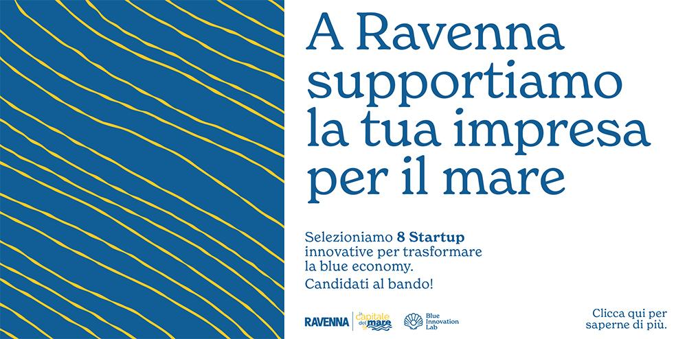 Ravenna Capitale del Mare 2026, al via il bando Blue Innovation per la selezione di otto progetti innovativi legati alla blue economy