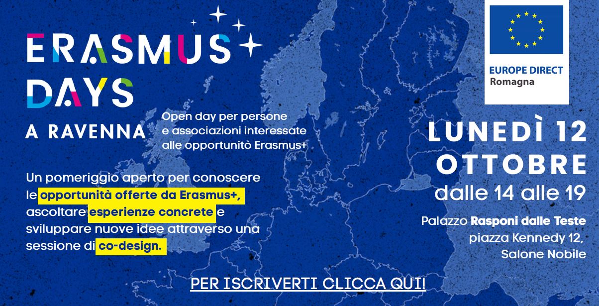Erasmus Days 2026: un pomeriggio per scoprire le opportunità erasmus+